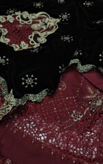 Baroque 3pcs Article With 9000 Micro Velvet Shawl - Image 3