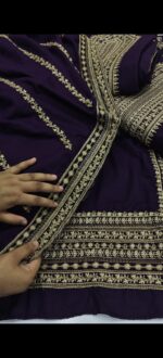 Winter Bareeze 3Pcs Article In Purple Color - Image 3