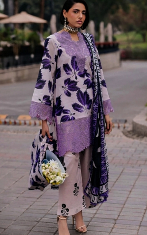 Oplus_16908288 MahNur 3pcs Lawn Article - Image 1