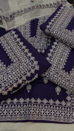 KAYSERIA LAWN 3PCS DRESS IN PURPLE COLOUR