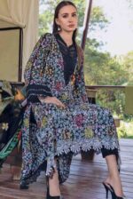 🖤 New Arrival: Maria B-inspired Jet Black 3PC Lawn Suit - Image 3