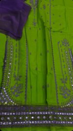 💚 Embroiza Parrot Green Lawn: Just 3150 ✨ for a chiffon dupatta and elegant embroidered look - Image 2